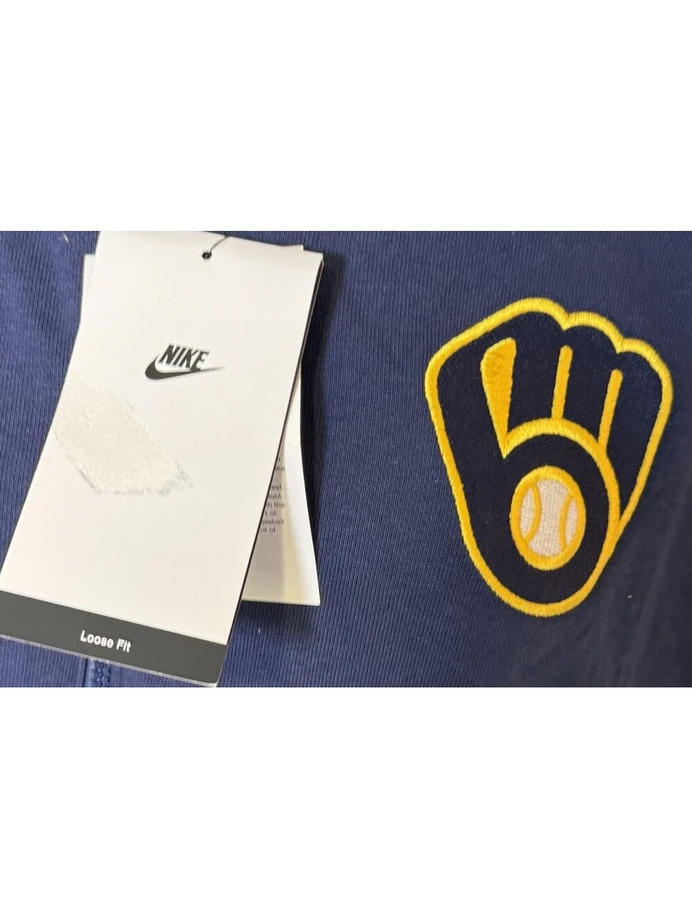 Milwaukee Brewers Nike Therma Blue Full Zip Hoodie Jacket Men's M NEW NWT